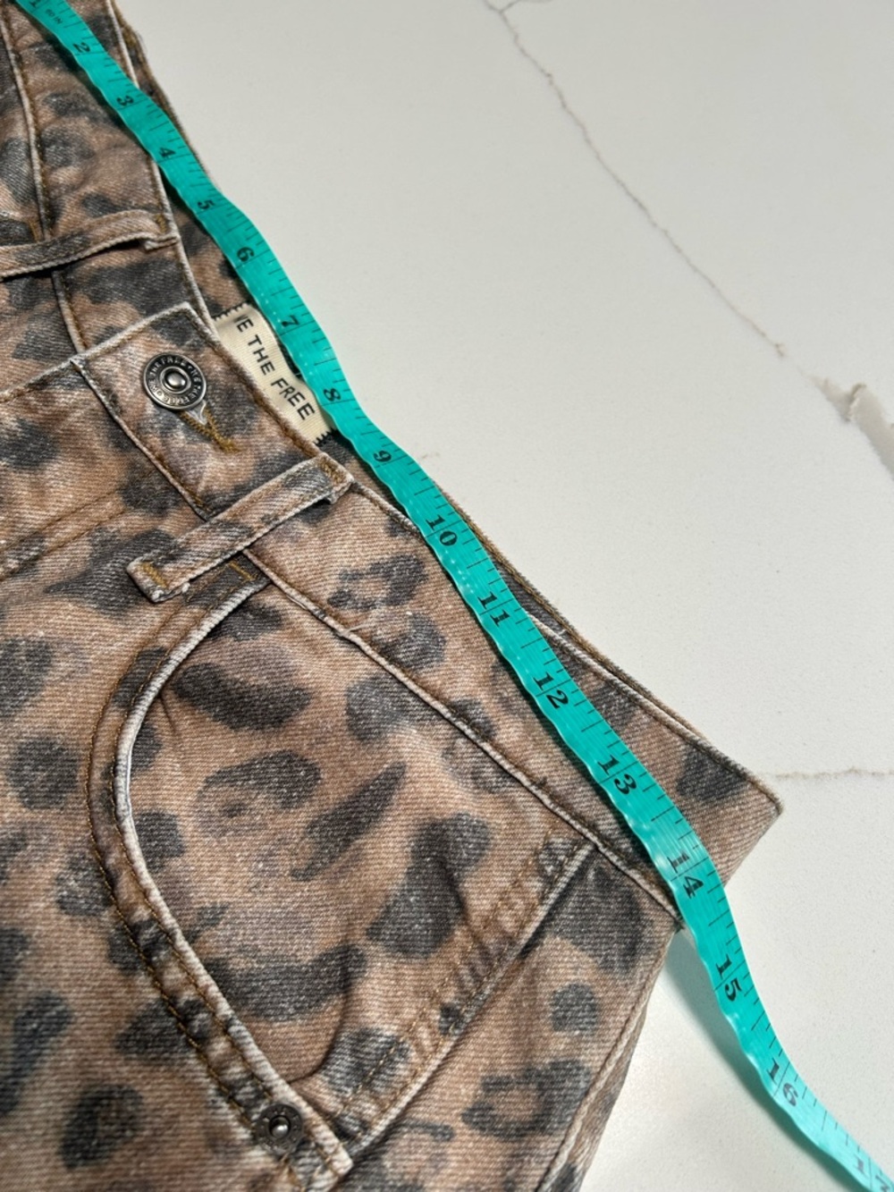 Free People We The Free Good Luck AnimalPrinted Barrel Jeans - Picture 7 of 11